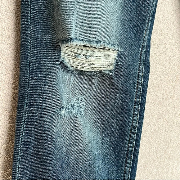 Vigoss Marley Straight Leg Mid-Rise Jeans-Blur Distressed Denim-Women’s 28-NEW - Picture 9 of 14